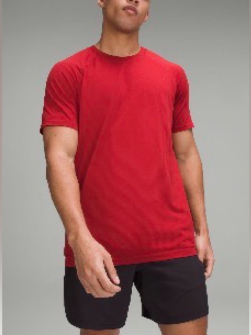 lululemon athletica Men's Metal Vent Tech Short Sleeve Tee Duo - Red & Blue, XS